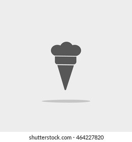 ice cream cone, icon