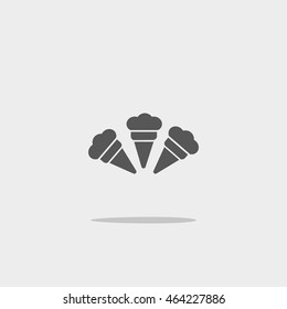 ice cream cone, icon