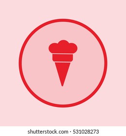 ice cream cone, icon