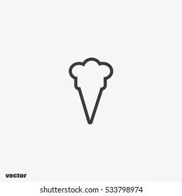 ice cream cone, icon