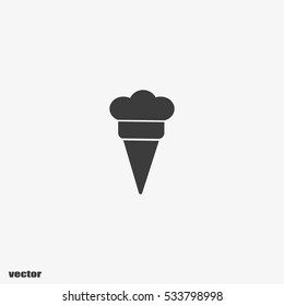 ice cream cone, icon