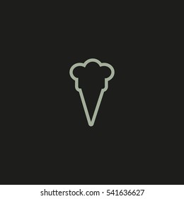 ice cream cone, icon
