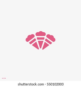 ice cream cone, icon
