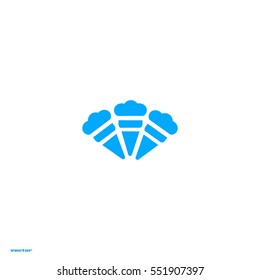ice cream cone, icon