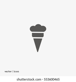 ice cream cone, icon