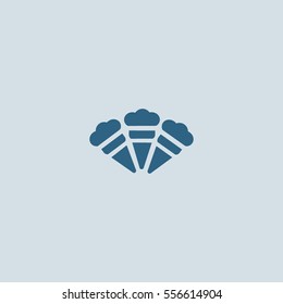 ice cream cone, icon
