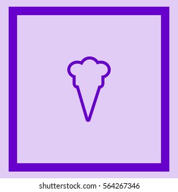 ice cream cone, icon