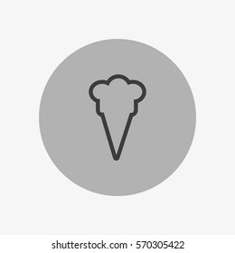 ice cream cone, icon