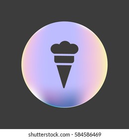 ice cream cone, icon