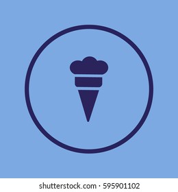 ice cream cone, icon