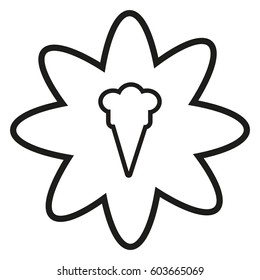 ice cream cone, icon