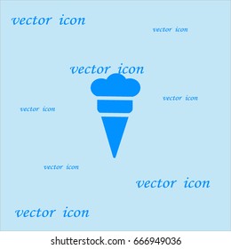 ice cream cone, icon