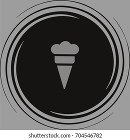 ice cream cone, icon
