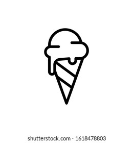 Ice cream cone icon from beach icon pack