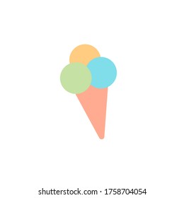 ice cream cone icon design clipart illustration