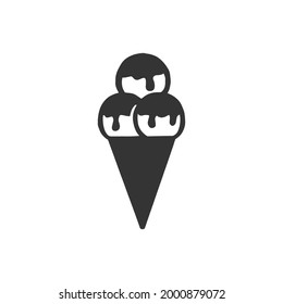 Ice Cream Cone Icon Graphic Design Template Isolated