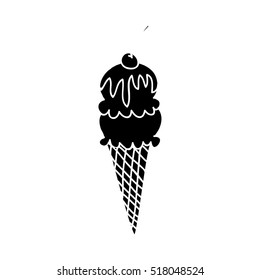 ice cream cone icon image 