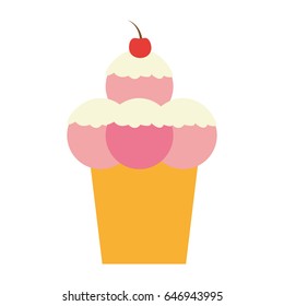 ice cream cone icon image 