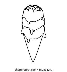 ice cream cone icon image 