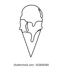 ice cream cone icon image 