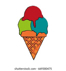 ice cream cone icon image 