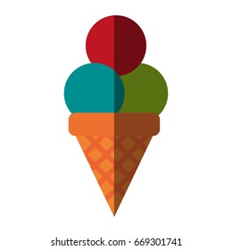 ice cream cone icon image 