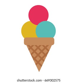 ice cream cone icon image 