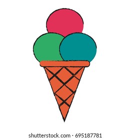 ice cream cone icon image 