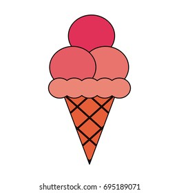 ice cream cone icon image 