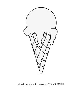 ice cream cone icon image 