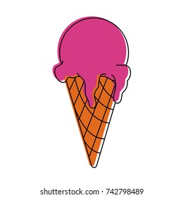 ice cream cone icon image 