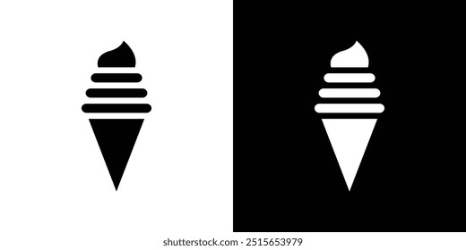 ice cream cone icon logo set vector