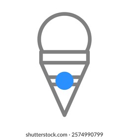 Ice cream cone icon. Simple and modern design.