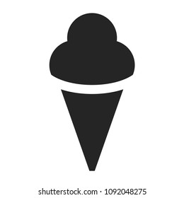Ice cream cone icon vector
