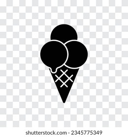 Ice cream cone icon. Vector illustration.