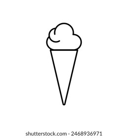 ice cream cone icon vector design template