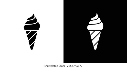 Ice cream cone icon Vector scalable graphics