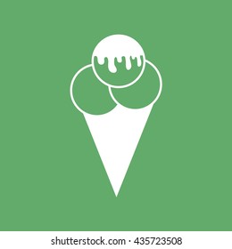 Ice cream cone icon vector