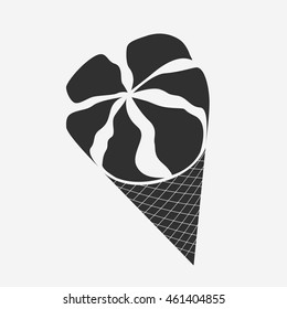 Ice cream cone icon - Vector