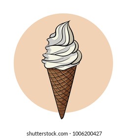 Ice Cream cone. Illustration