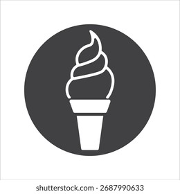 ice cream cone illustration vector