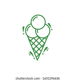 ice cream cone isolated icon vector illustration design