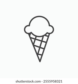 Ice cream cone isolated icon. vector illustration.