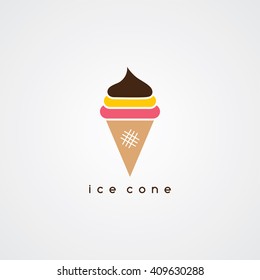 ice cream cone logo theme