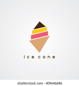 ice cream cone logo theme