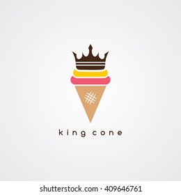ice cream cone logo theme