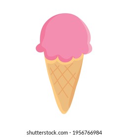 ice cream cone on background