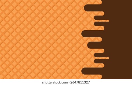ICE CREAM CONE PATTERN BACKGROUND. GREAT FOR COLD FOOD THEME