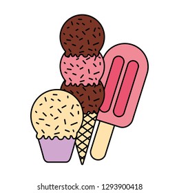 ice cream cone popsicle