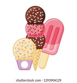 ice cream cone popsicle
